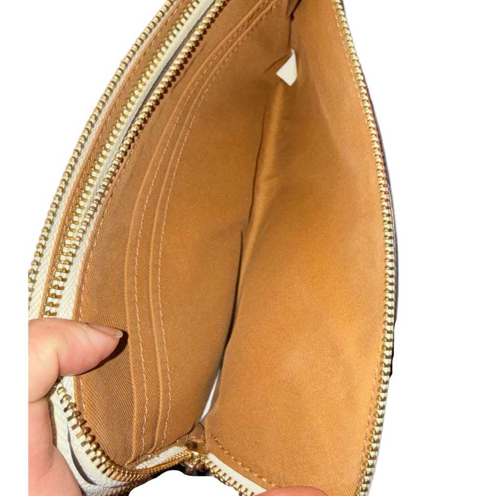 Coach Signature Double Zip Wristlet - Picture 3 of 9